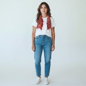 Franco Ferrari Wool Blend Woven Scarf